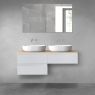 Oltens Vernal bathroom furniture set 120 cm with countertop, matte grey/oak 68235700 zdj.2
