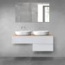 Oltens Vernal bathroom furniture set 120 cm with countertop, matte grey/oak 68235700 zdj.1