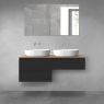 Oltens Vernal bathroom furniture set 120 cm with countertop, matte black/oak 68235300 zdj.2