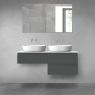 Oltens Vernal bathroom furniture set 120 cm with countertop, matte graphite/white gloss 68236400 zdj.1