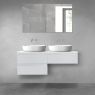 Oltens Vernal bathroom furniture set 120 cm with countertop, matte grey/white gloss 68236700 zdj.2