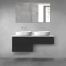 Oltens Vernal bathroom furniture set 120 cm with countertop, matte black/white gloss 68236300 zdj.2