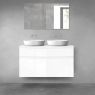 Oltens Vernal bathroom furniture set 120 cm with countertop, white gloss 68300000 zdj.1