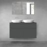 Oltens Vernal bathroom furniture set 120 cm with countertop, matte graphite 68300400 zdj.1