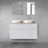 Oltens Vernal bathroom furniture set 120 cm with countertop, matte grey/oak 68301700 zdj.1