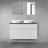 Oltens Vernal bathroom furniture set 120 cm with countertop, matte grey/matte black 68303700 zdj.1