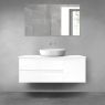 Oltens Vernal bathroom furniture set 120 cm with countertop, white gloss 68209000 zdj.1