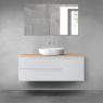 Oltens Vernal bathroom furniture set 120 cm with countertop, matte grey/oak 68211700 zdj.2