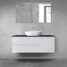 Oltens Vernal bathroom furniture set 120 cm with countertop, matte grey/matte black 68213700 zdj.2