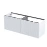 Oltens Lun Rila set: 140 cm grooved vanity unit with matt white worktop 68884000 zdj.4