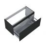 Oltens Vernal wall-mounted base unit 100 cm with countertop, matte black 68105300 zdj.6