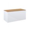 Oltens Vernal wall-mounted base unit 100 cm with countertop, white gloss/oak 68113000 zdj.3