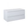 Oltens Vernal wall-mounted base unit 100 cm with countertop, matte grey/white gloss 68123700 zdj.3