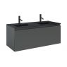 Oltens Vernal Waschbecken mit Schrank 120 cm schwarz matt/grafitfarben matt 68035400 zdj.1