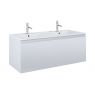 Oltens Vernal Waschbecken mit Schrank 120 cm weiß glänzend/grau matt 68034700 zdj.1