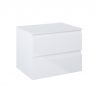 Oltens Vernal szafka 60 cm podumywalkowa wisząca z blatem biały połysk 68115000 zdj.3
