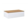 Oltens Vernal wall-mounted base unit 80 cm with countertop, white gloss/oak 68108000 zdj.3