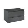 Oltens Vernal wall-mounted base unit 80 cm with countertop, matte graphite 68116400 zdj.3