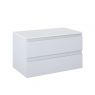 Oltens Vernal wall-mounted base unit 80 cm with countertop, matte grey/white gloss 68122700 zdj.3