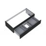 Oltens Vernal wall-mounted base unit 100 cm with countertop, matte black 68102300 zdj.6
