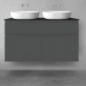 Oltens Vernal bathroom furniture set 120 cm with countertop, matte graphite/matte black 68303400 zdj.3