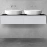 Oltens Vernal bathroom furniture set 120 cm with countertop, matte grey/matte black 68242700 zdj.3