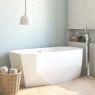 Oltens Stygg freistehende Wanne 160x73 cm oval Acryl weiß 12005000 zdj.8
