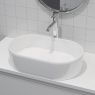 Oltens Lom Aufsatzwaschbecken 55x34 cm oval weiß 40311000 zdj.9