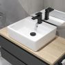 Oltens Hyls Aufsatzwaschbecken 58,5x44 cm rechteckig mit SmartClean-Schicht weiß 41810000 zdj.8