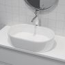Oltens Lom Aufsatzwaschbecken 55x34 cm oval mit SmartClean-Schicht weiß 40811000 zdj.8