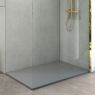 Oltens Bergytan Rechteckduschwanne 100x80 cm RockSurface grauer Beton 15100700 zdj.5