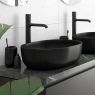 Oltens Hamnes 49x39,5 cm countertop washbasin oval black matte 40300300 zdj.11