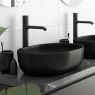 Oltens Hamnes Aufsatzwaschbecken 49x39,5 cm oval mit SmartClean-Schicht schwarz matt 40800300 zdj.11