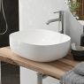 Oltens Hamnes Thin Aufsatzwaschbecken 60,5x41,5 cm oval mit SmartClean-Schicht weiß 40820000 zdj.19