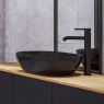 Oltens Hamnes Thin Aufsatzwaschbecken 60,5x41,5 cm oval schwarz matt 40320300 zdj.14