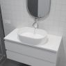 Oltens Lom countertop wash basin 55x34 cm oval with SmartClean film white 40811000 zdj.4