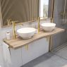 Oltens Molle standing wash basin mixer, high, gold 32400800 zdj.3