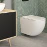 Sada Oltens Hamnes závěsné WC PureRim s povlakem SmartClean s prkénkem s pomalým sklápěním Slim bílé 42541000 zdj.3