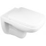 Oltens Ribe wall-mounted WC bowl PureRim with slow-closing toilet seat white 42010000 zdj.1
