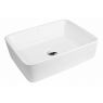 Oltens Forde countertop wash basin 48x37 cm rectangular with SmartClean film white 40814000 zdj.1