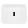 Oltens Forde countertop wash basin 48x37 cm rectangular with SmartClean film white 40814000 zdj.3