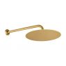 Oltens Vindel Lagan rainfall shower head 30 cm, round with wall-mounted arm, brushed gold 36012810 zdj.1