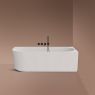 Oltens Hamnes rohová vana 160x75 cm, pravá, bílá 11008000 zdj.1