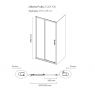 Oltens Fulla shower door 110 cm for recessed spaces 21201100 zdj.2