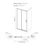 Oltens Fulla drzwi prysznicowe 120 cm wnękowe chrom błyszczący/szkło przezroczyste 21202100 zdj.2