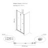 Oltens Trana shower door 90 cm for recessed spaces 21208100 zdj.2
