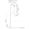 Oltens Bo Walk-In shower wall 120 cm profile black matte 22004300 zdj.2