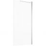 Oltens Trana kabina prysznicowa 100x80 cm prostokątna drzwi ze ścianką chrom/szkło przezroczyste 20200100 zdj.11