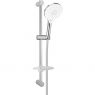 Oltens Saxan EasyClick Alling 60 shower set with soap dish chrome/white 36003110 zdj.1
