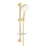 Oltens Driva EasyClick Alling 60 shower set with soap dish glossy gold/white 36004080 zdj.1